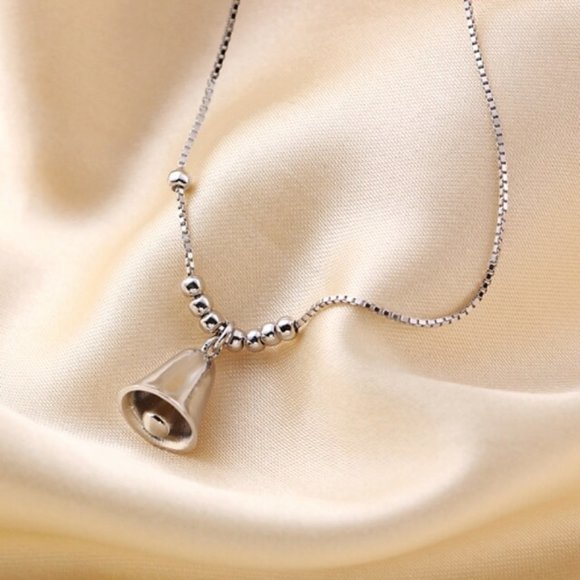 14k Gold Bell Beads Bracelet/Anklet Sterling Silver